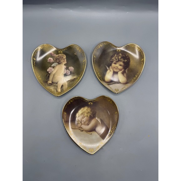 The Bradford Exchange Other - Bradford Exchange Bessie Pease Guttman Cherubs Heart Collector Plates Set of 3